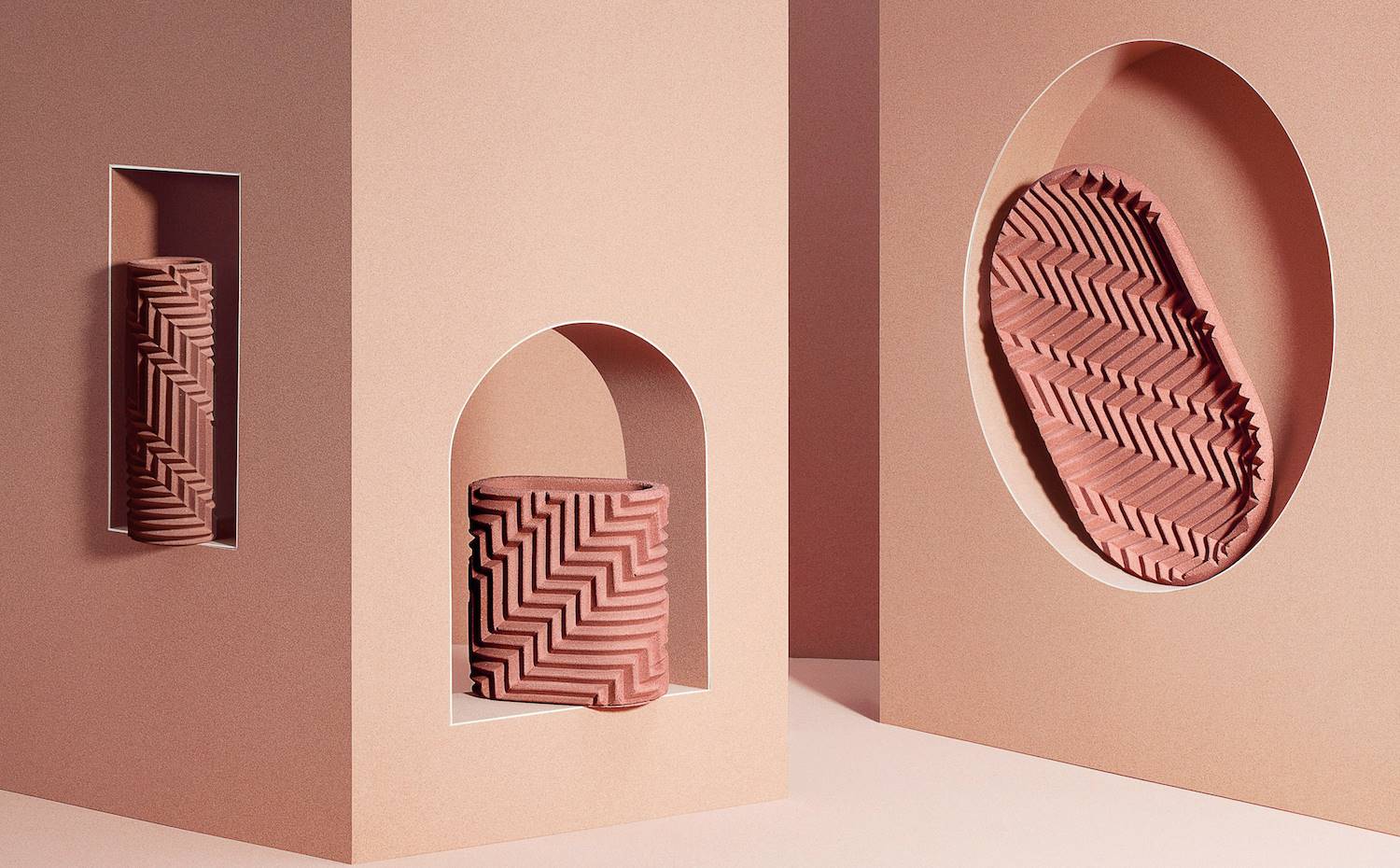 Objetos impresos en 3D, de Phil Cuttance living coral pantone